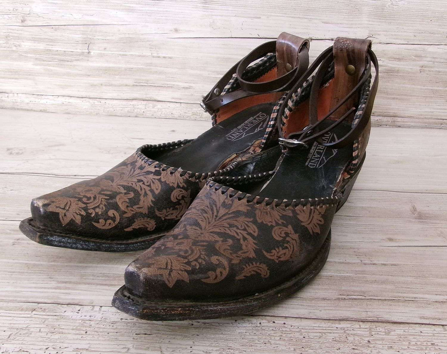 Cowgirl Boot Mules (Size 9-9.5) #mu15 handcrafted from cowboy boots. Shop  at ChrisThompsonBags.com and buy the best ["9-9.5","mules"] at Chris Thompson Bags.