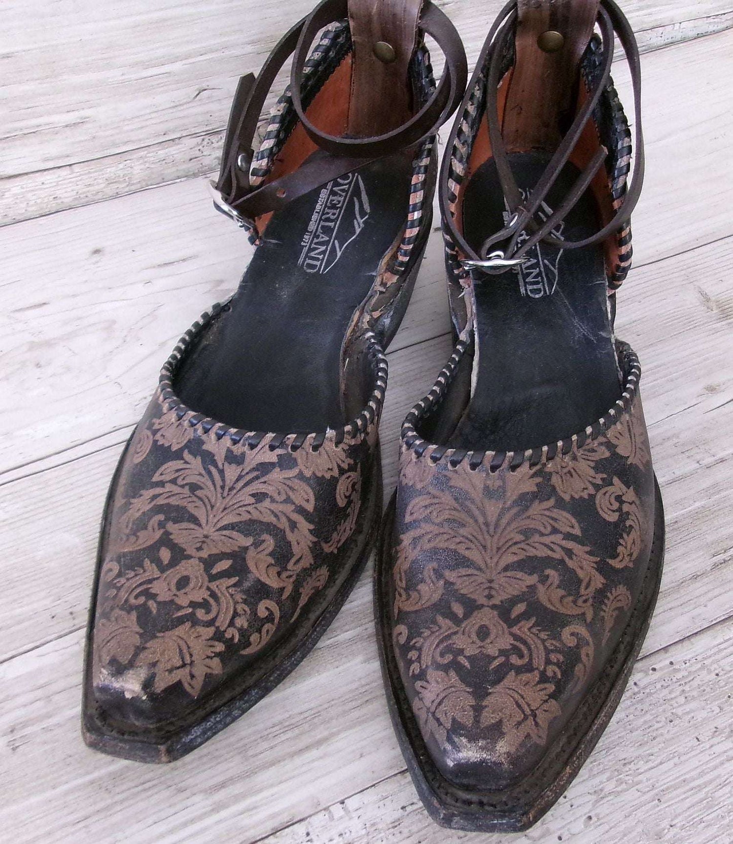 Cowgirl Boot Mules (Size 9-9.5) #mu15 handcrafted from cowboy boots. Shop  at ChrisThompsonBags.com and buy the best ["9-9.5","mules"] at Chris Thompson Bags.