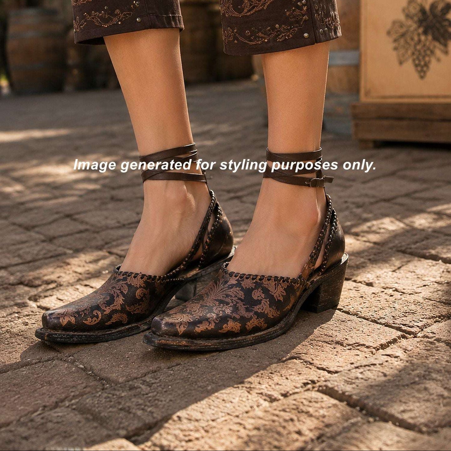 Cowgirl Boot Mules (Size 9-9.5) #mu15 handcrafted from cowboy boots. Shop  at ChrisThompsonBags.com and buy the best ["9-9.5","mules"] at Chris Thompson Bags.