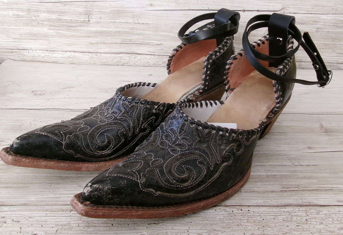 Cowgirl Boot Mules (Size 9-9.5) #mu16 handcrafted from cowboy boots. Shop  at ChrisThompsonBags.com and buy the best ["9-9.5","mules"] at Chris Thompson Bags.