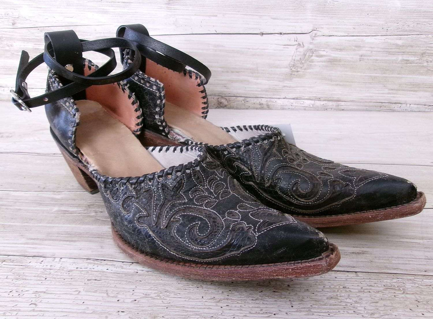 Cowgirl Boot Mules (Size 9-9.5) #mu16 handcrafted from cowboy boots. Shop  at ChrisThompsonBags.com and buy the best ["9-9.5","mules"] at Chris Thompson Bags.