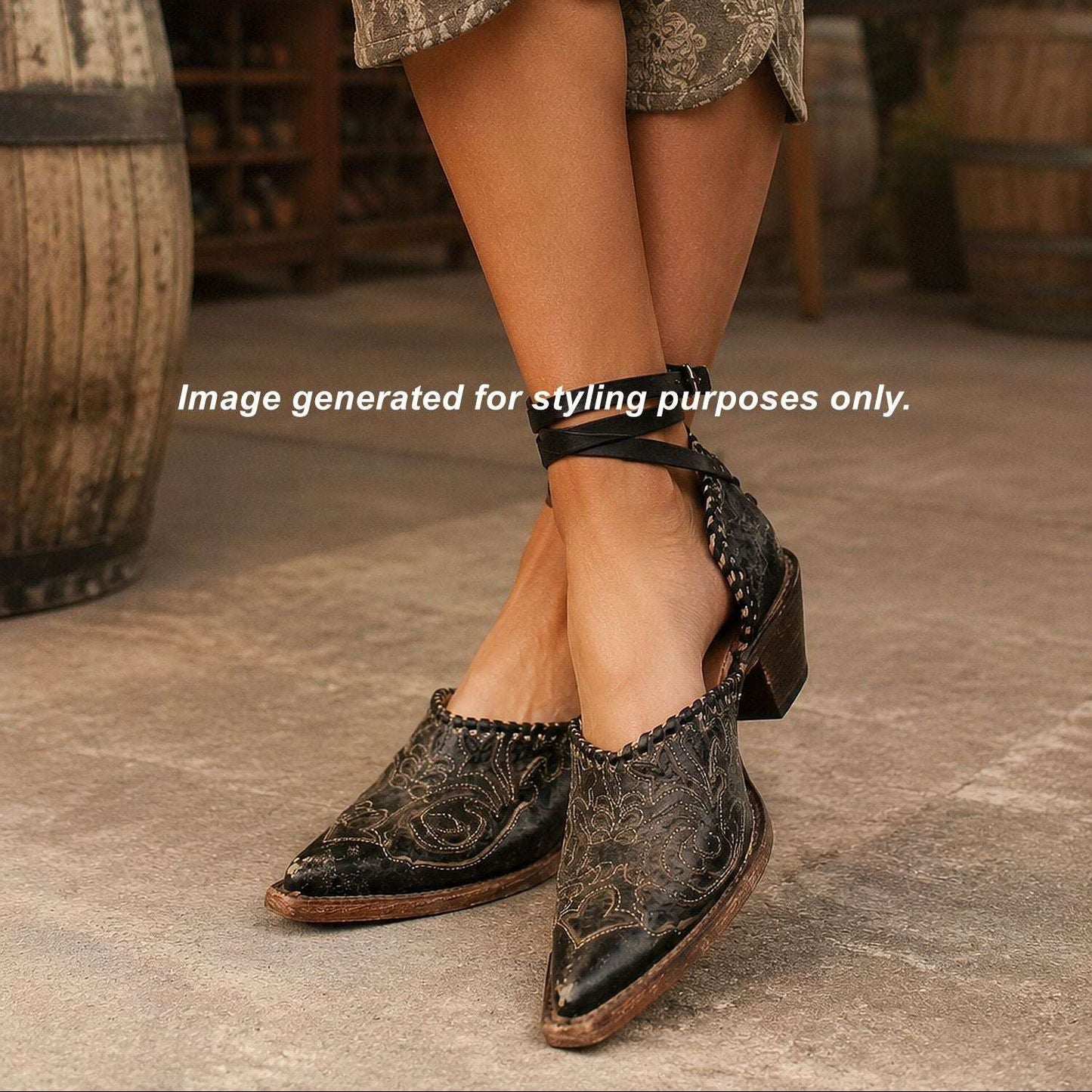 Cowgirl Boot Mules (Size 9-9.5) #mu16 handcrafted from cowboy boots. Shop  at ChrisThompsonBags.com and buy the best ["9-9.5","mules"] at Chris Thompson Bags.