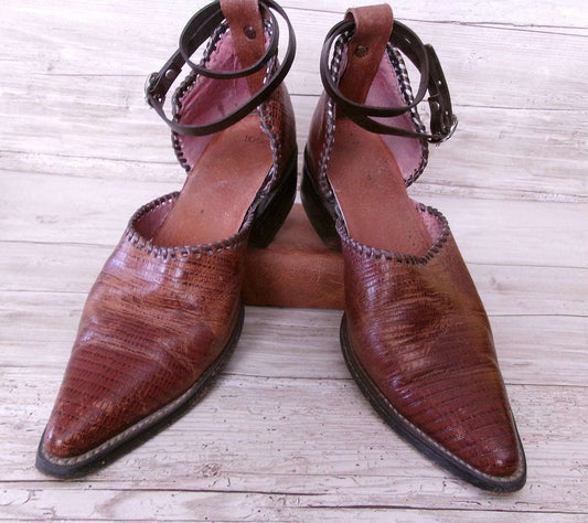 Cowgirl Boot Mules (Size 9.5-10) #mu17 handcrafted from cowboy boots. Shop  at ChrisThompsonBags.com and buy the best ["9.5-10","mules"] at Chris Thompson Bags.