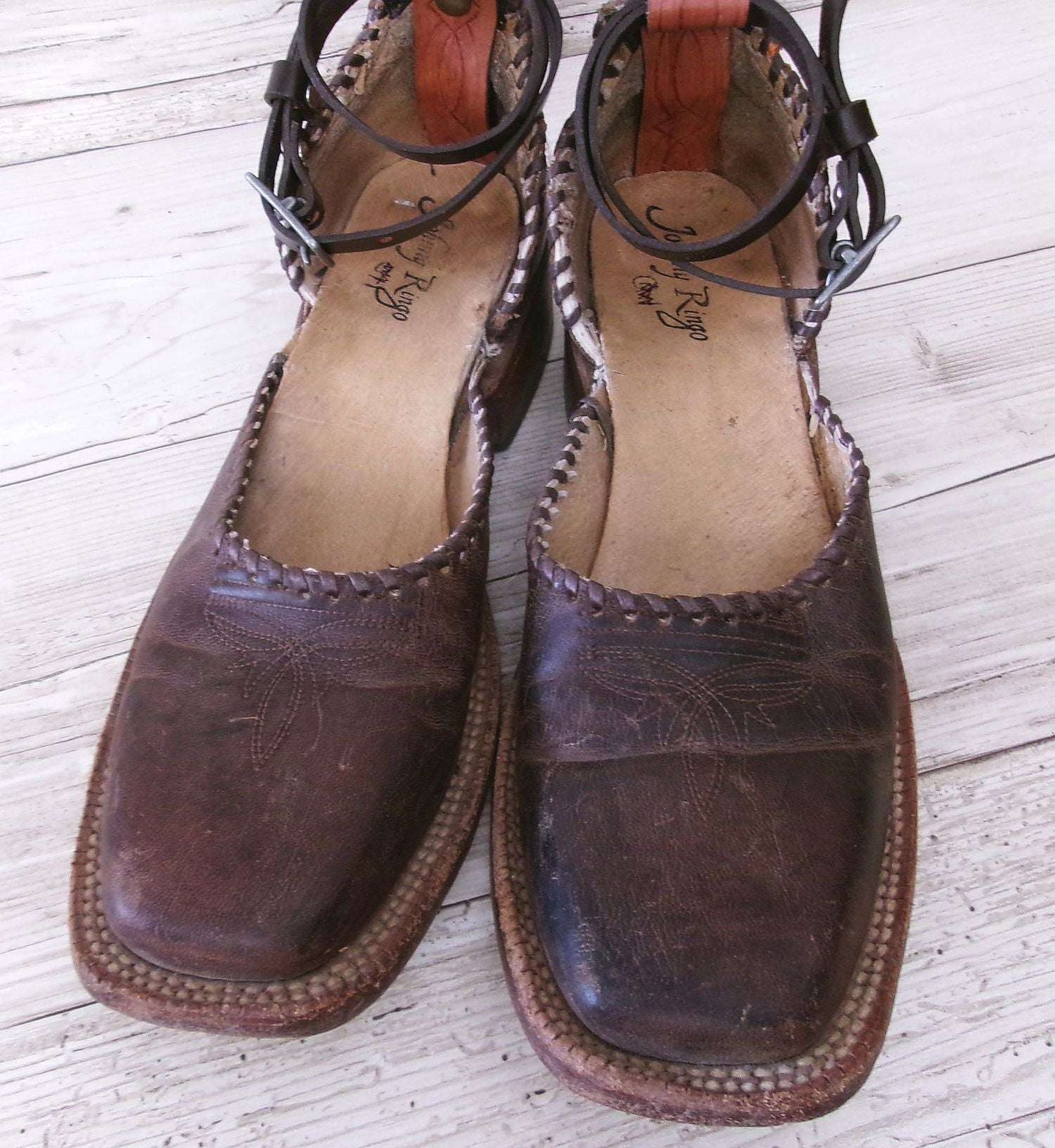 Cowgirl Boot Mules (Size 8-8.5) #mu18 handcrafted from cowboy boots. Shop  at ChrisThompsonBags.com and buy the best ["mules","Size 8-8.5"] at Chris Thompson Bags.