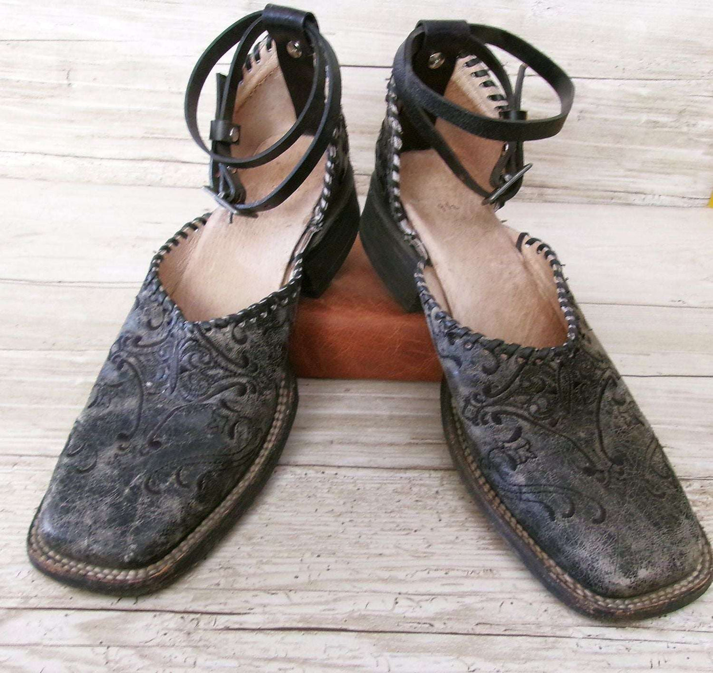 Cowgirl Boot Mules (Size 9.5-10) #mu20 handcrafted from cowboy boots. Shop  at ChrisThompsonBags.com and buy the best ["9.5-10","mules"] at Chris Thompson Bags.