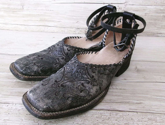 Cowgirl Boot Mules (Size 9.5-10) #mu20 handcrafted from cowboy boots. Shop  at ChrisThompsonBags.com and buy the best ["9.5-10","mules"] at Chris Thompson Bags.