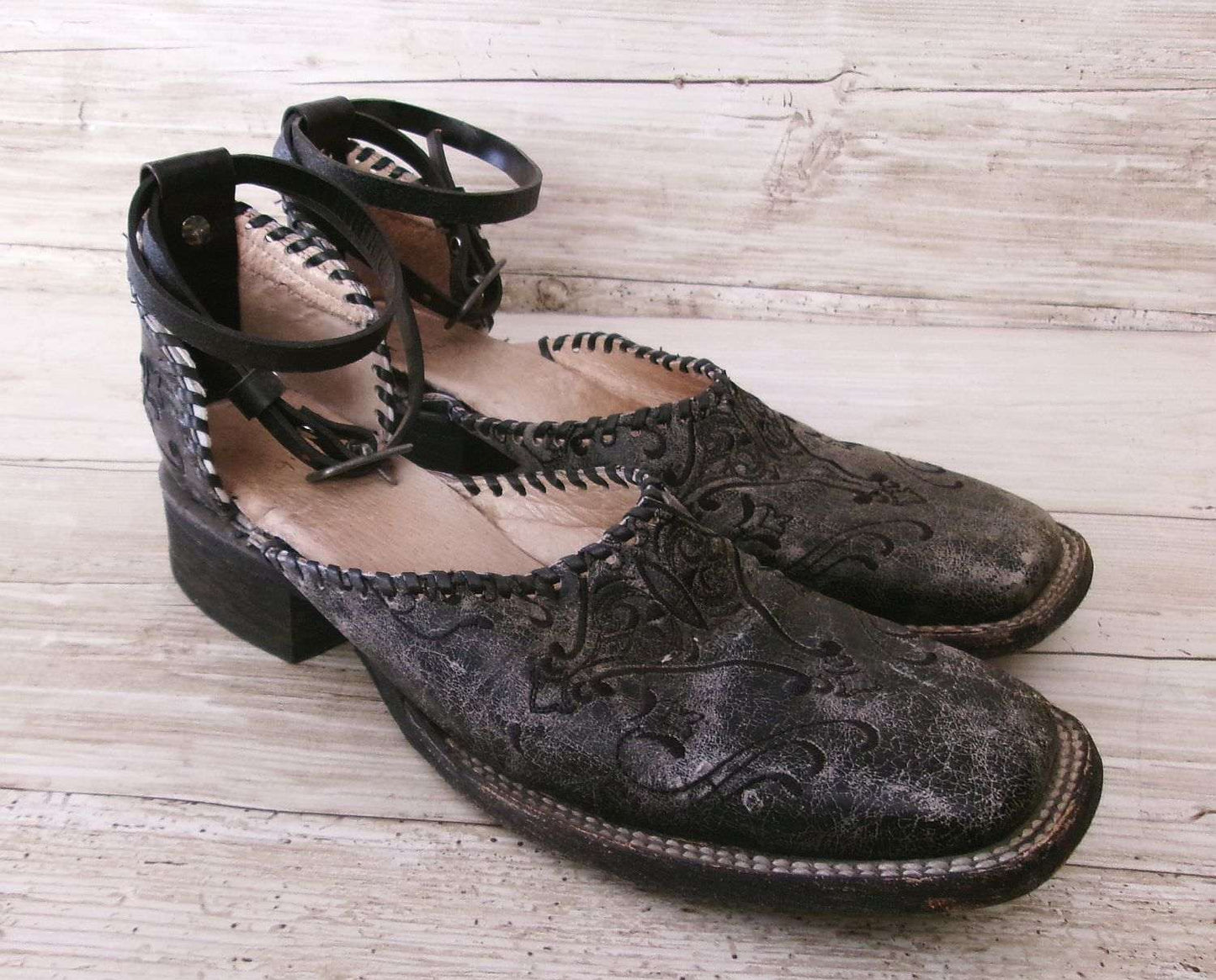 Cowgirl Boot Mules (Size 9.5-10) #mu20 handcrafted from cowboy boots. Shop  at ChrisThompsonBags.com and buy the best ["9.5-10","mules"] at Chris Thompson Bags.