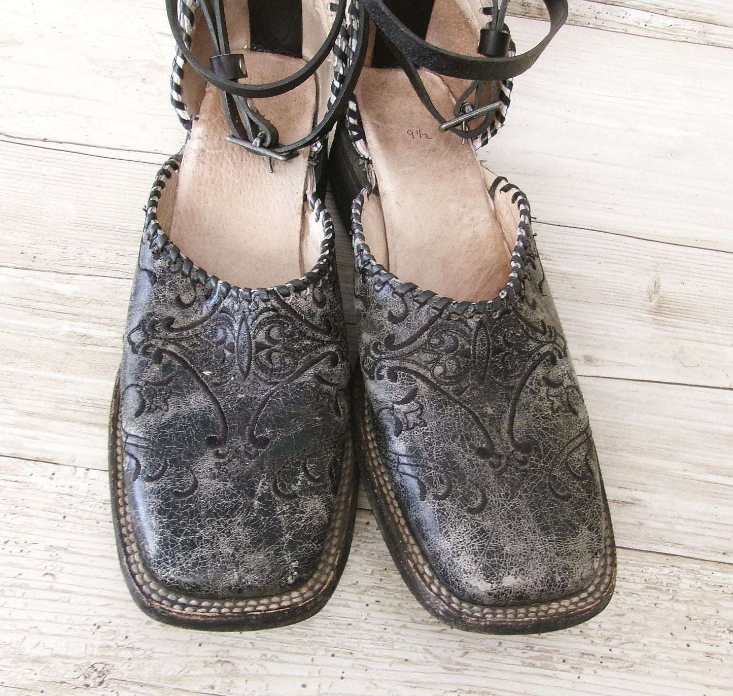 Cowgirl Boot Mules (Size 9.5-10) #mu20 handcrafted from cowboy boots. Shop  at ChrisThompsonBags.com and buy the best ["9.5-10","mules"] at Chris Thompson Bags.