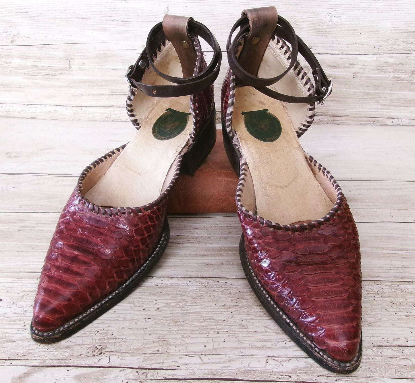 Cowgirl Boot Mules (Size 9.5-10) #mu21 handcrafted from cowboy boots. Shop  at ChrisThompsonBags.com and buy the best ["9.5-10","mules"] at Chris Thompson Bags.