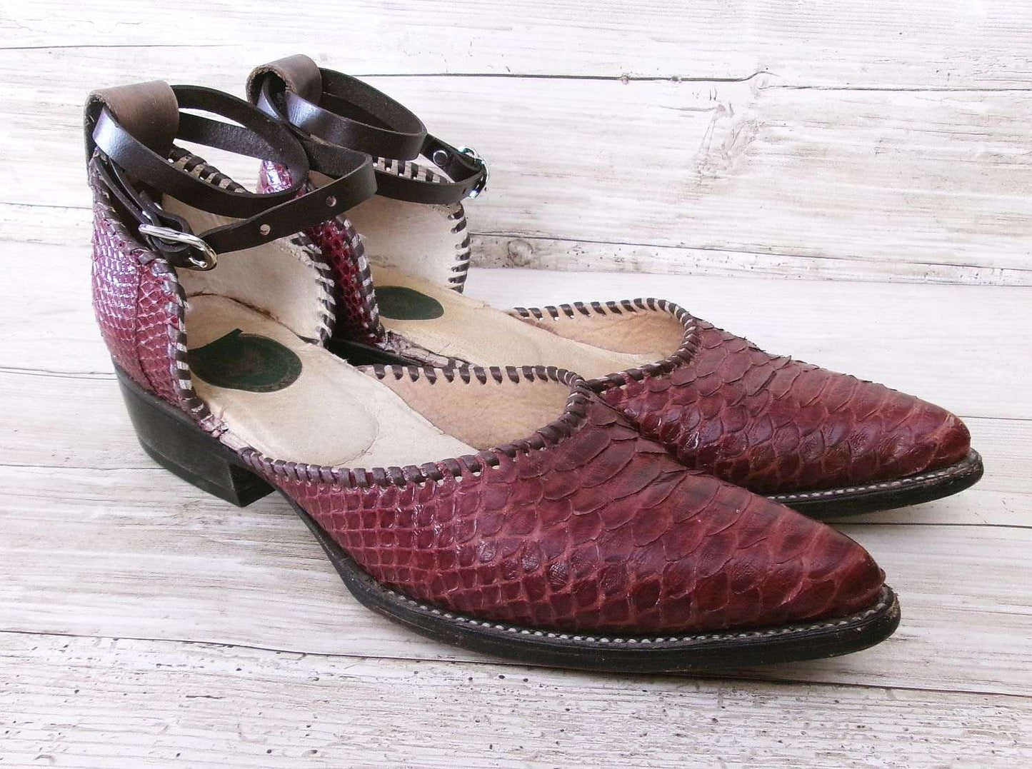 Cowgirl Boot Mules (Size 9.5-10) #mu21 handcrafted from cowboy boots. Shop  at ChrisThompsonBags.com and buy the best ["9.5-10","mules"] at Chris Thompson Bags.