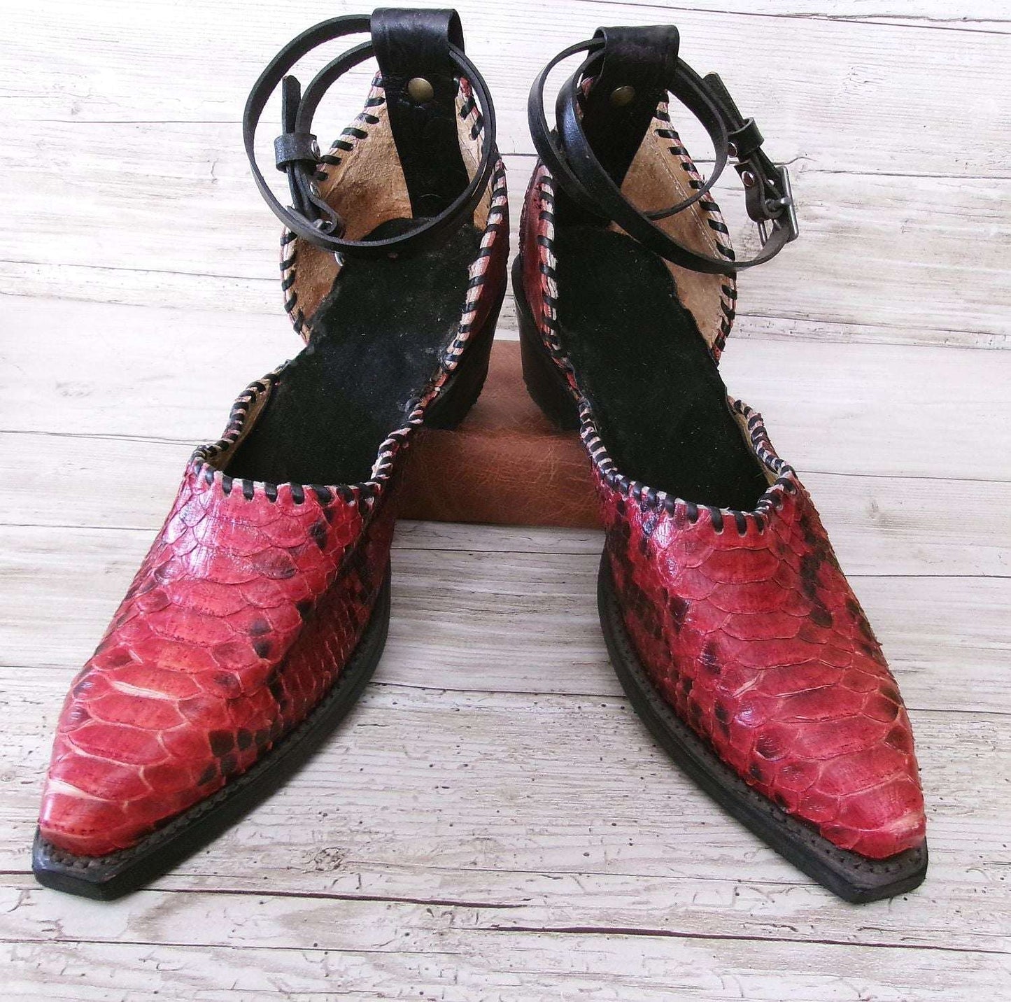 Cowgirl Boot Mules (Size 11-11.5) #mu22 handcrafted from cowboy boots. Shop  at ChrisThompsonBags.com and buy the best ["11-11.5","mules"] at Chris Thompson Bags.