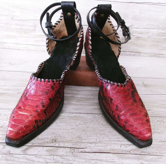 Cowgirl Boot Mules (Size 11-11.5) #mu22 handcrafted from cowboy boots. Shop  at ChrisThompsonBags.com and buy the best ["11-11.5","mules"] at Chris Thompson Bags.