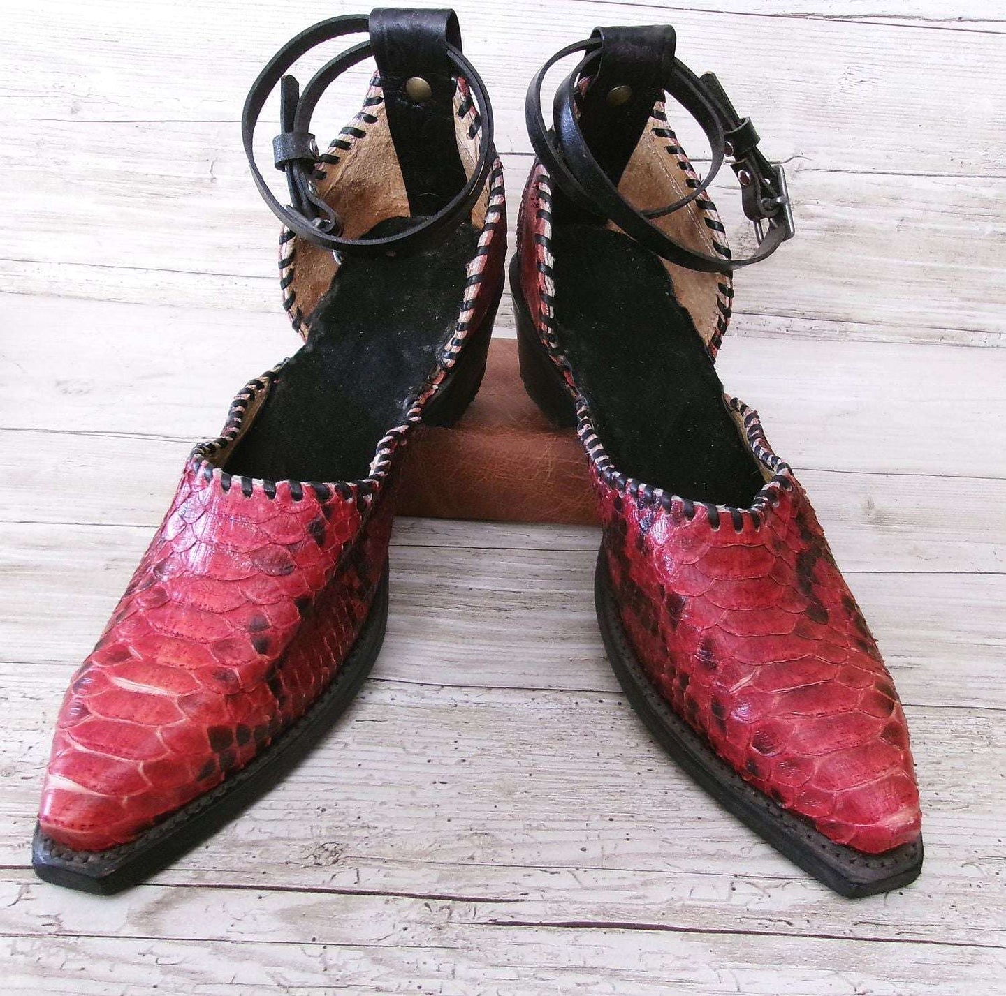 Cowgirl Boot Mules (Size 11-11.5) #mu22 handcrafted from cowboy boots. Shop  at ChrisThompsonBags.com and buy the best ["11-11.5","mules"] at Chris Thompson Bags.