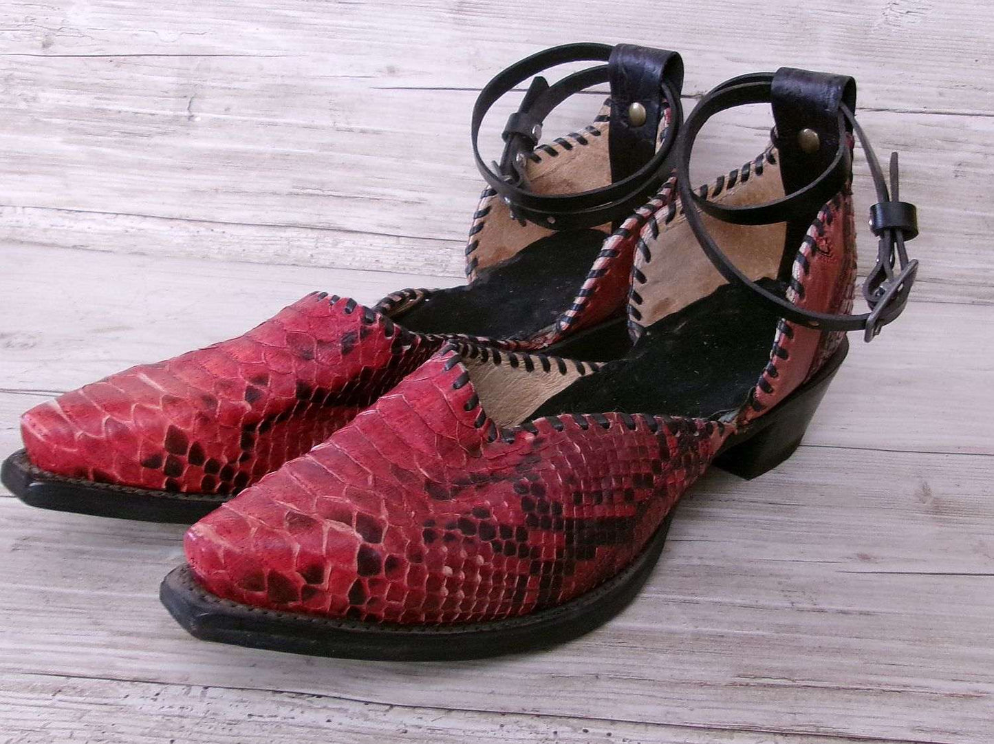Cowgirl Boot Mules (Size 11-11.5) #mu22 handcrafted from cowboy boots. Shop  at ChrisThompsonBags.com and buy the best ["11-11.5","mules"] at Chris Thompson Bags.