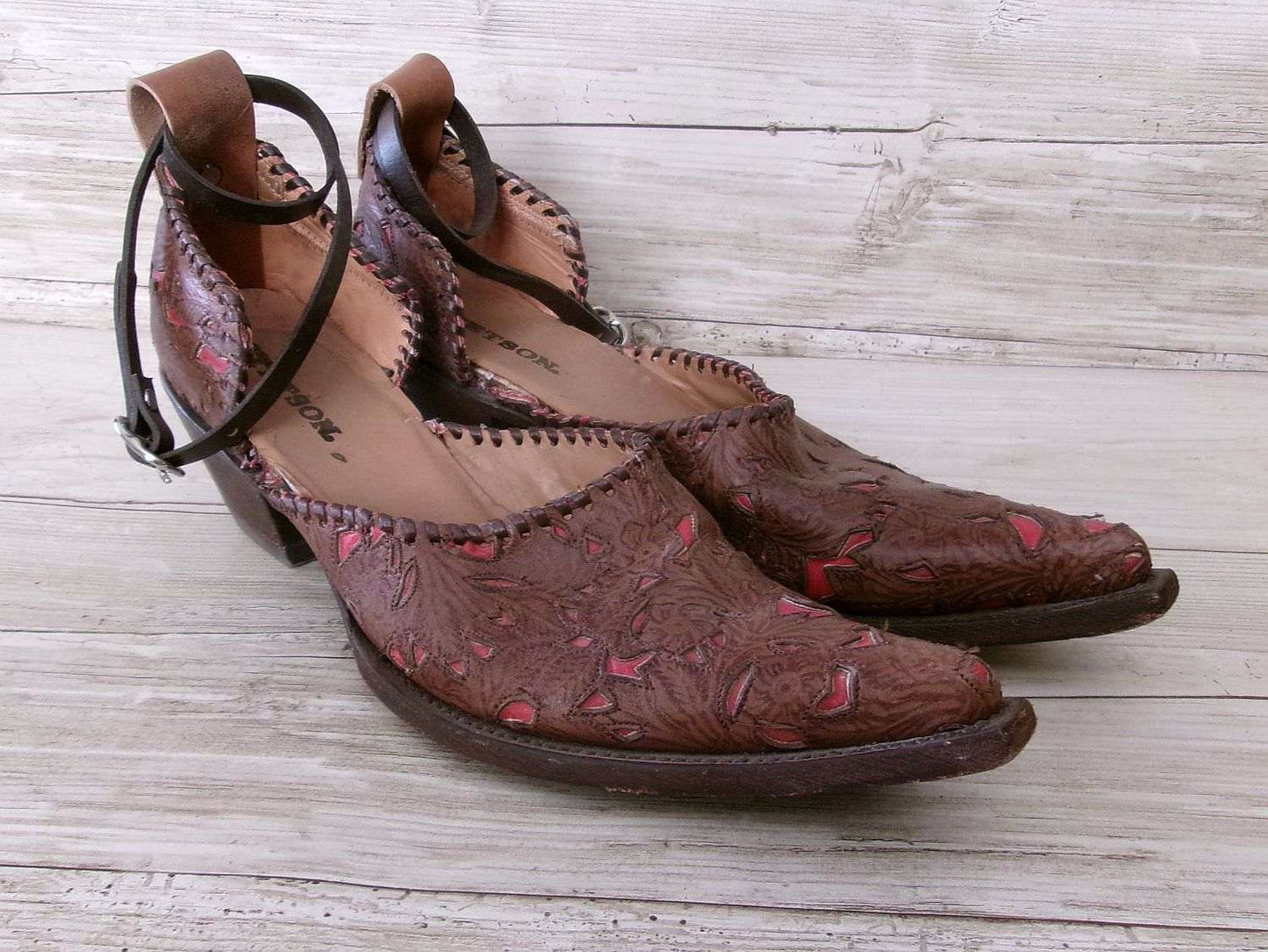 Cowgirl Boot Mules (Size 10-10.5) #mu23 handcrafted from cowboy boots. Shop  at ChrisThompsonBags.com and buy the best ["10-10.5","mules"] at Chris Thompson Bags.