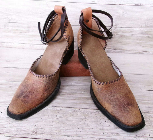 Cowgirl Boot Mules (Size 9.5-10) #mu24 handcrafted from cowboy boots. Shop  at ChrisThompsonBags.com and buy the best ["9-9.5","mules"] at Chris Thompson Bags.