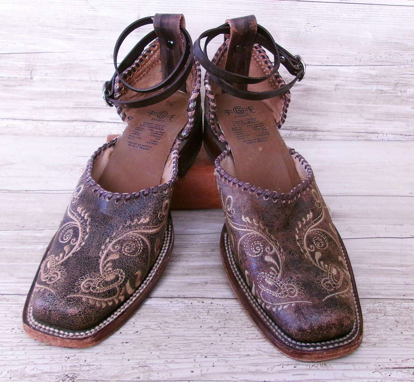 Cowgirl Boot Mules (Size 9.5-10) #mu25 handcrafted from cowboy boots. Shop  at ChrisThompsonBags.com and buy the best ["9-9.5","mules"] at Chris Thompson Bags.