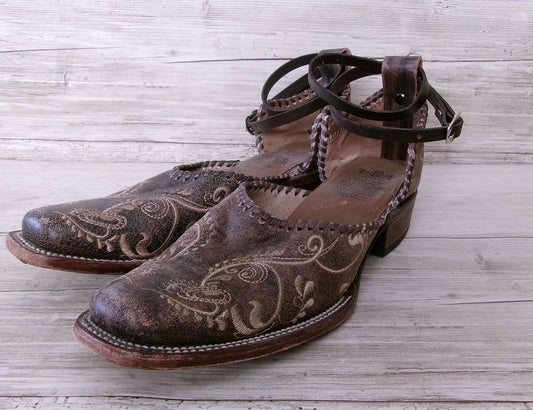 Cowgirl Boot Mules (Size 9.5-10) #mu25 handcrafted from cowboy boots. Shop  at ChrisThompsonBags.com and buy the best ["9-9.5","mules"] at Chris Thompson Bags.