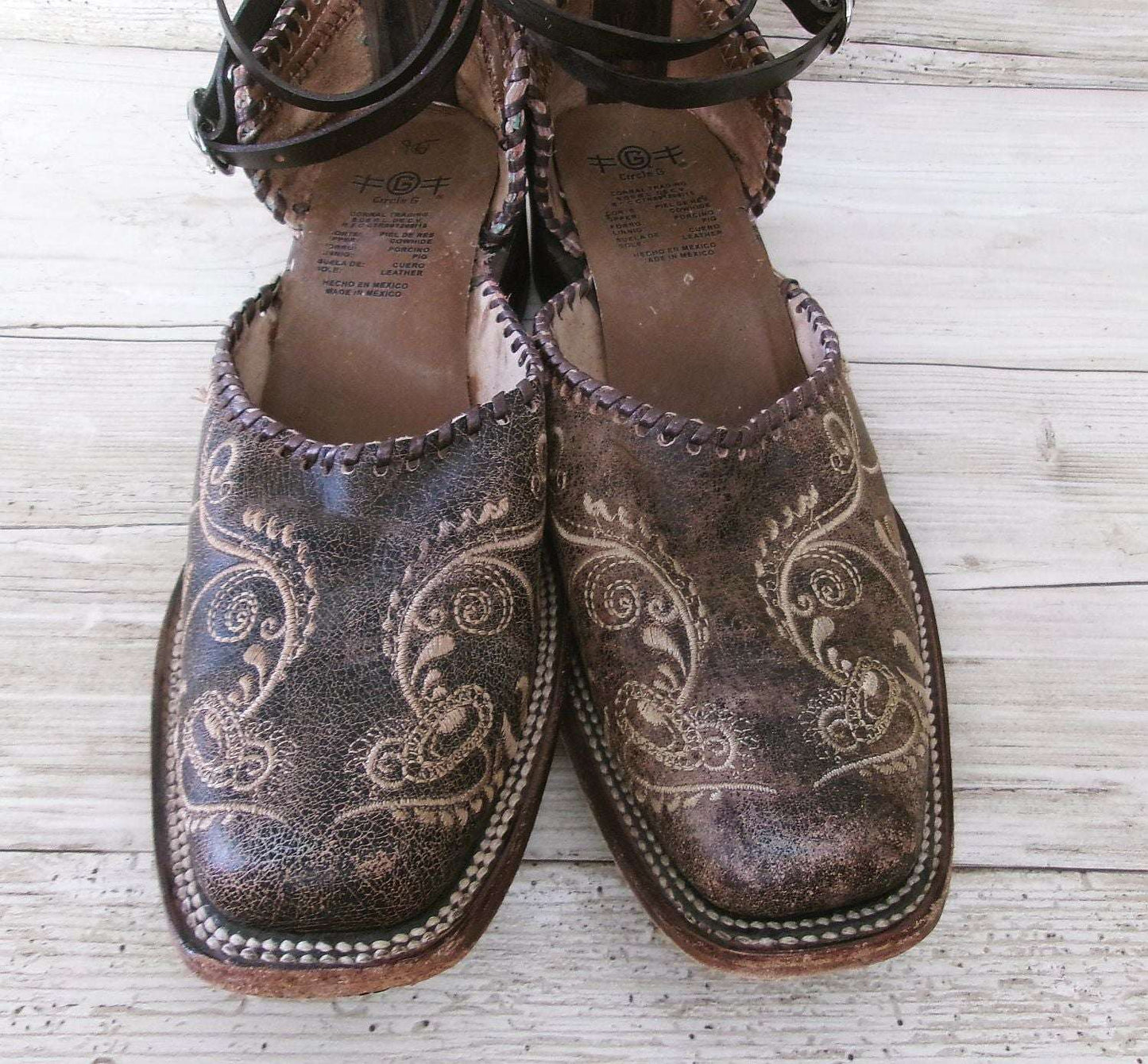 Cowgirl Boot Mules (Size 9.5-10) #mu25 handcrafted from cowboy boots. Shop  at ChrisThompsonBags.com and buy the best ["9-9.5","mules"] at Chris Thompson Bags.