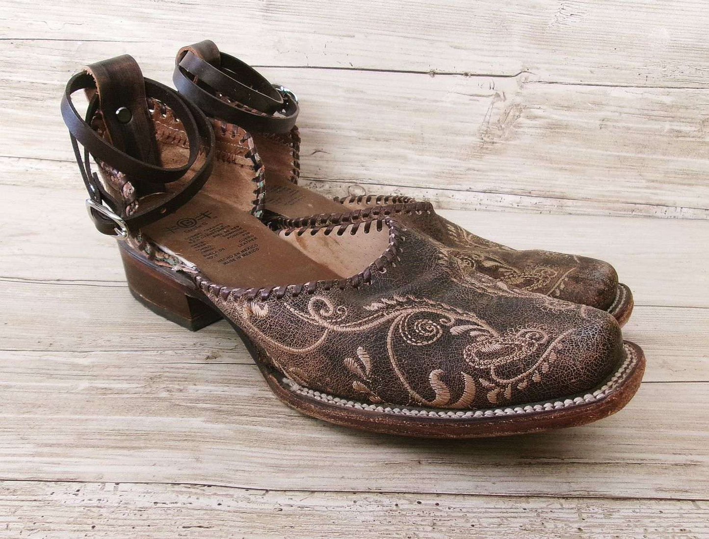 Cowgirl Boot Mules (Size 9.5-10) #mu25 handcrafted from cowboy boots. Shop  at ChrisThompsonBags.com and buy the best ["9-9.5","mules"] at Chris Thompson Bags.