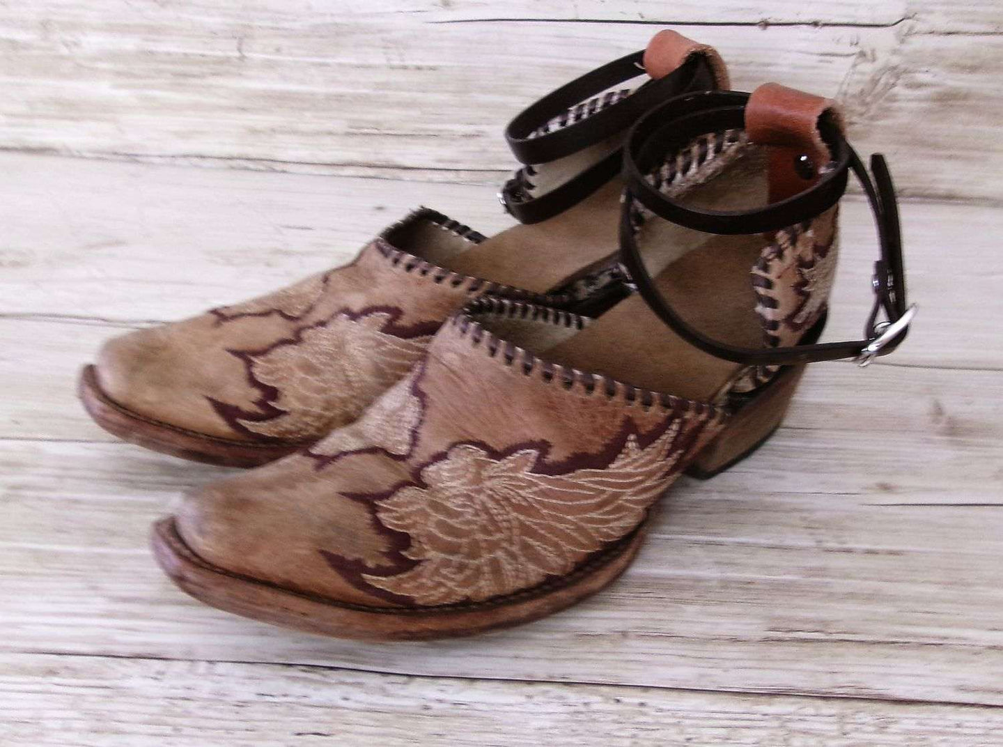 Cowgirl Boot Mules (Size 6-6.5) #mu26 handcrafted from cowboy boots. Shop  at ChrisThompsonBags.com and buy the best ["6-6.5","mules"] at Chris Thompson Bags.