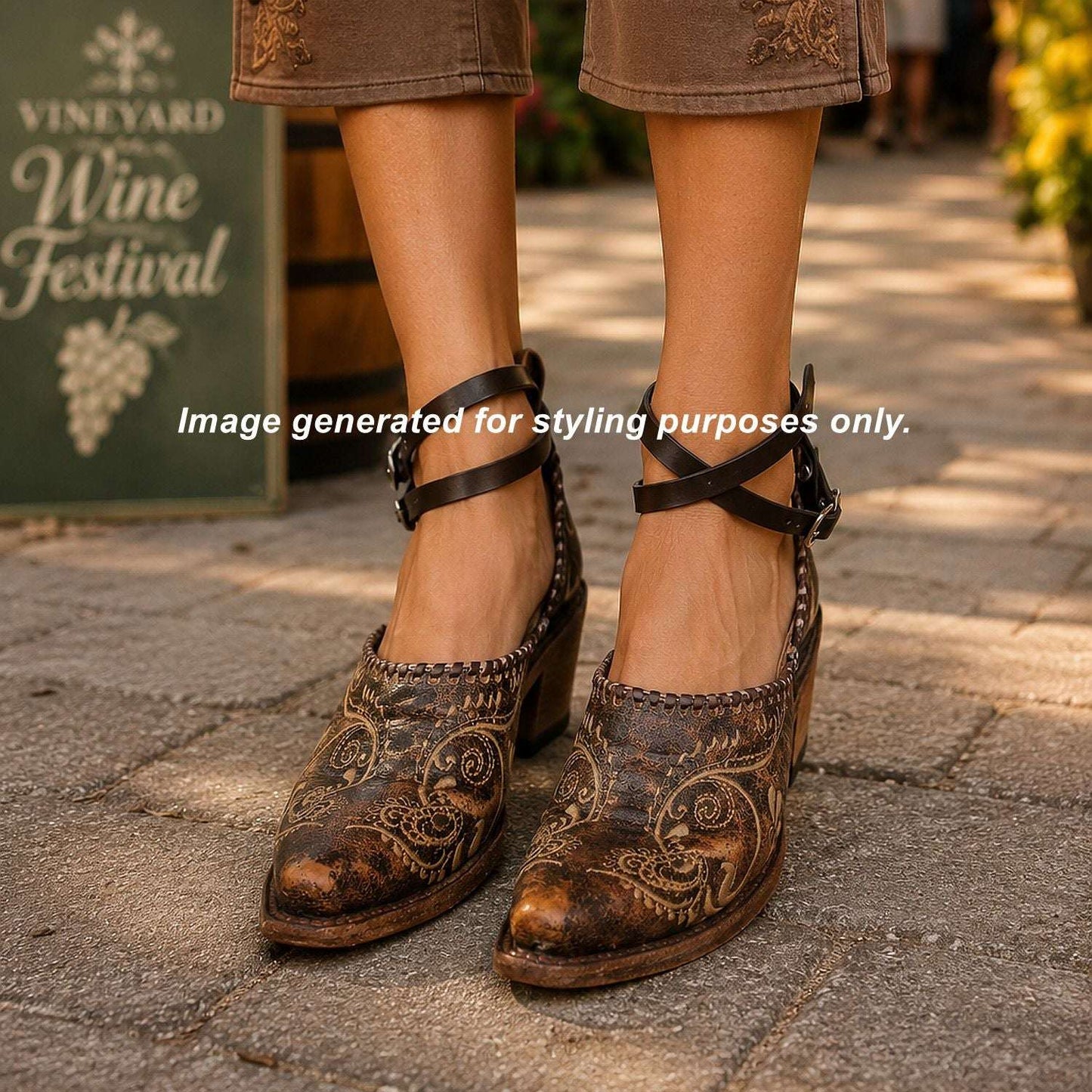 Cowgirl Boot Mules (Size 7-7.5) #mu27 handcrafted from cowboy boots. Shop  at ChrisThompsonBags.com and buy the best ["7-7.5","mules"] at Chris Thompson Bags.