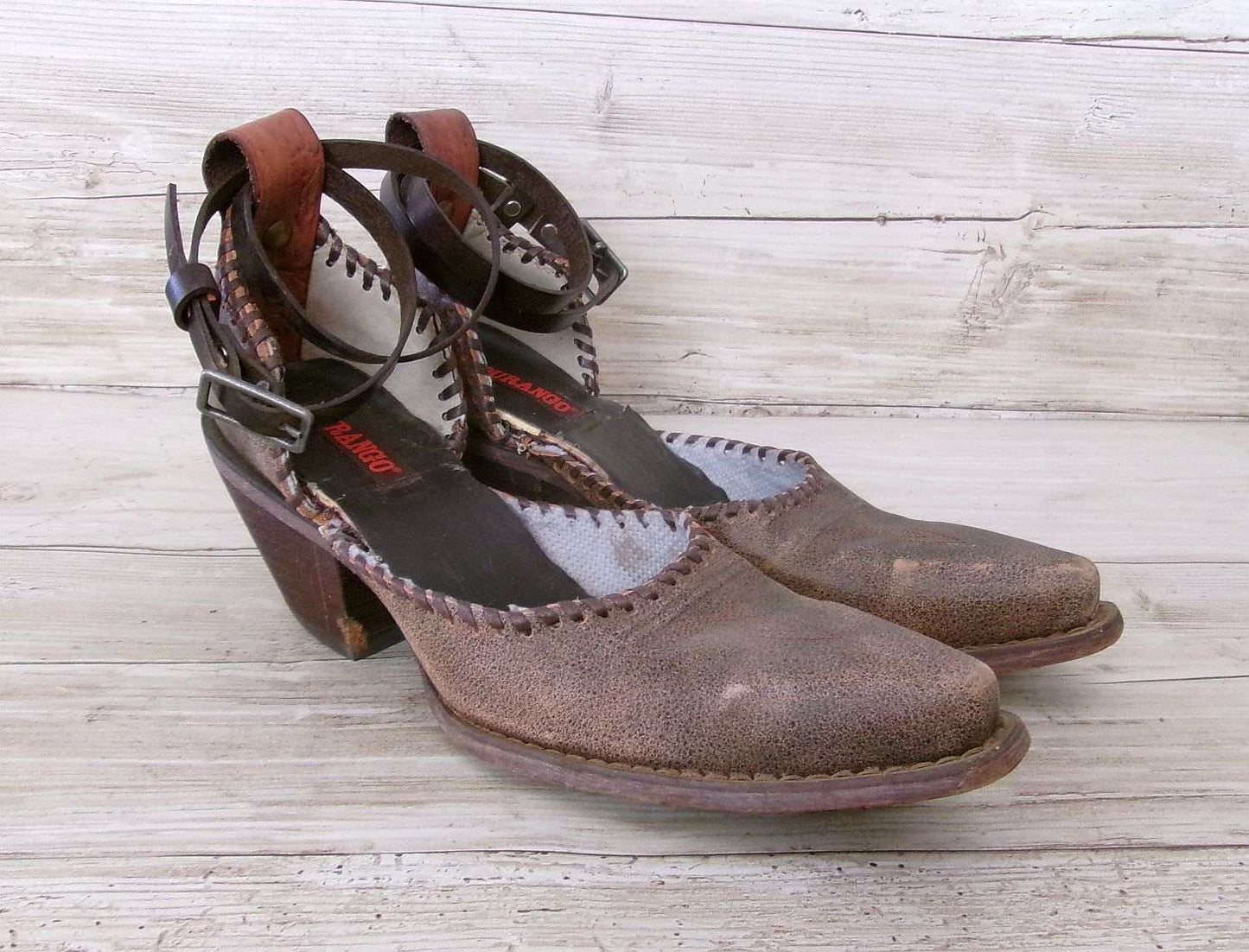 Cowgirl Boot Mules (Size 6-6.5) #mu28 handcrafted from cowboy boots. Shop  at ChrisThompsonBags.com and buy the best ["6-6.5","mules"] at Chris Thompson Bags.
