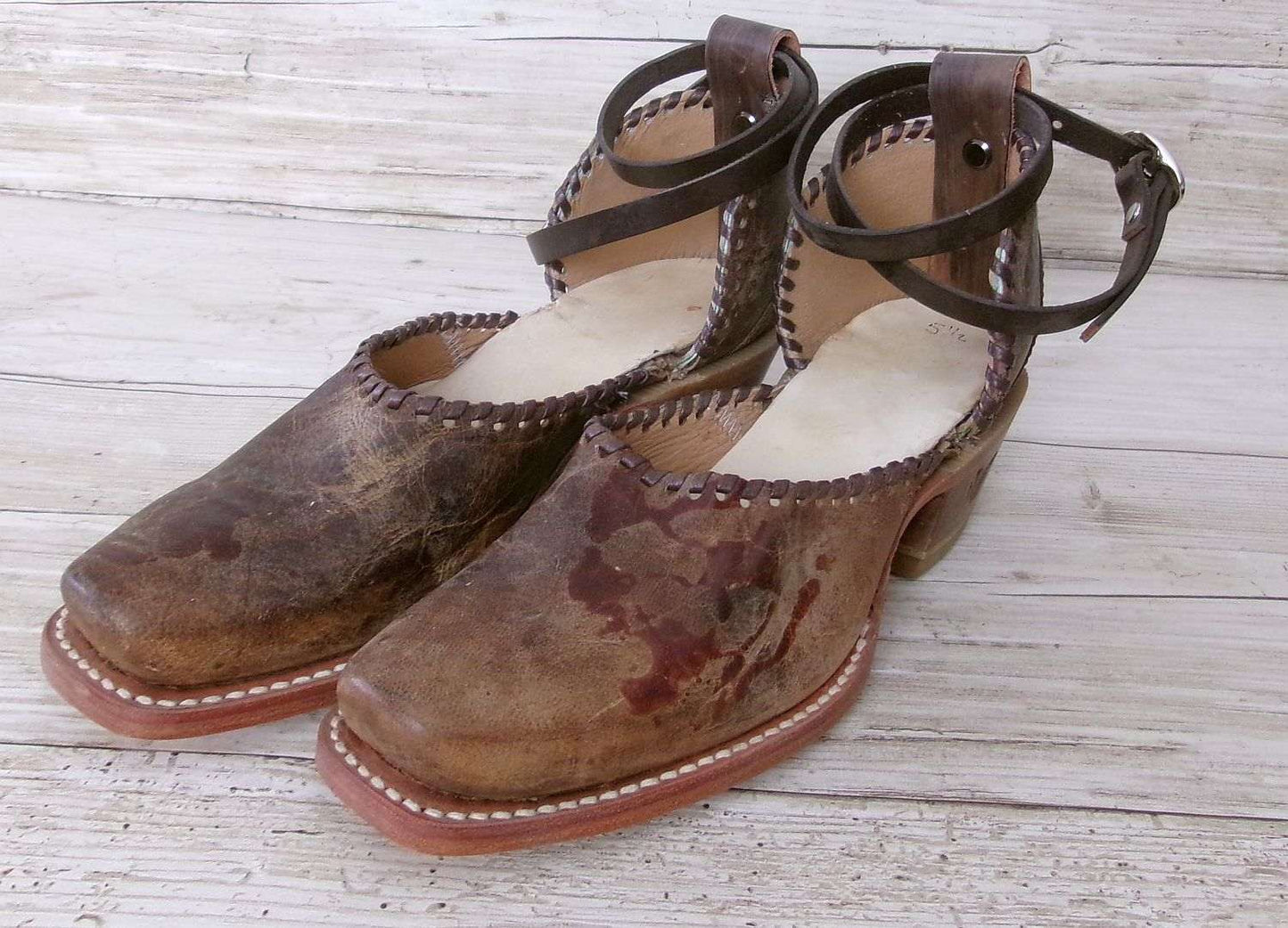 Cowgirl Boot Mules (Size 5-5.5) #mu29 handcrafted from cowboy boots. Shop  at ChrisThompsonBags.com and buy the best ["5-5.5","mules"] at Chris Thompson Bags.