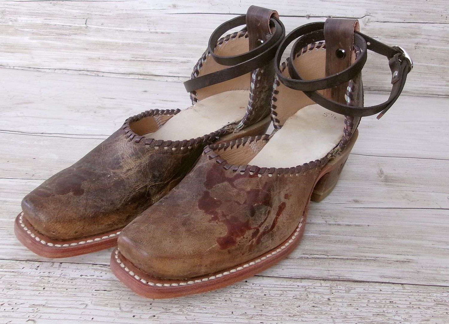 Cowgirl Boot Mules (Size 5-5.5) #mu29 handcrafted from cowboy boots. Shop  at ChrisThompsonBags.com and buy the best ["5-5.5","mules"] at Chris Thompson Bags.