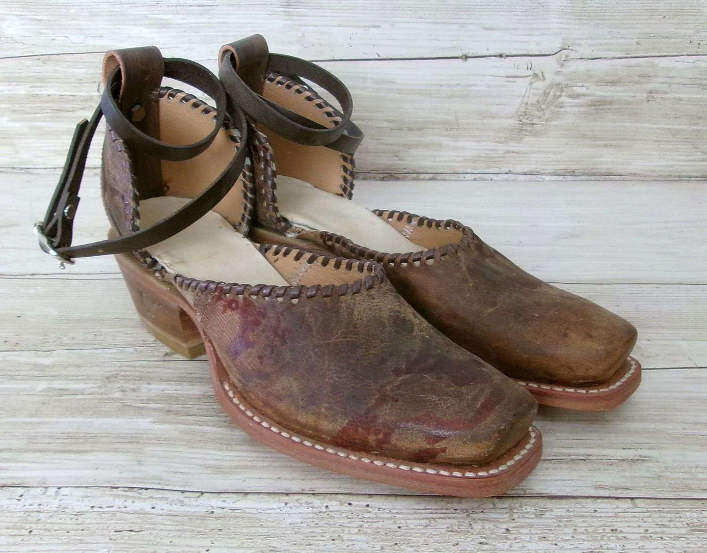 Cowgirl Boot Mules (Size 5-5.5) #mu29 handcrafted from cowboy boots. Shop  at ChrisThompsonBags.com and buy the best ["5-5.5","mules"] at Chris Thompson Bags.