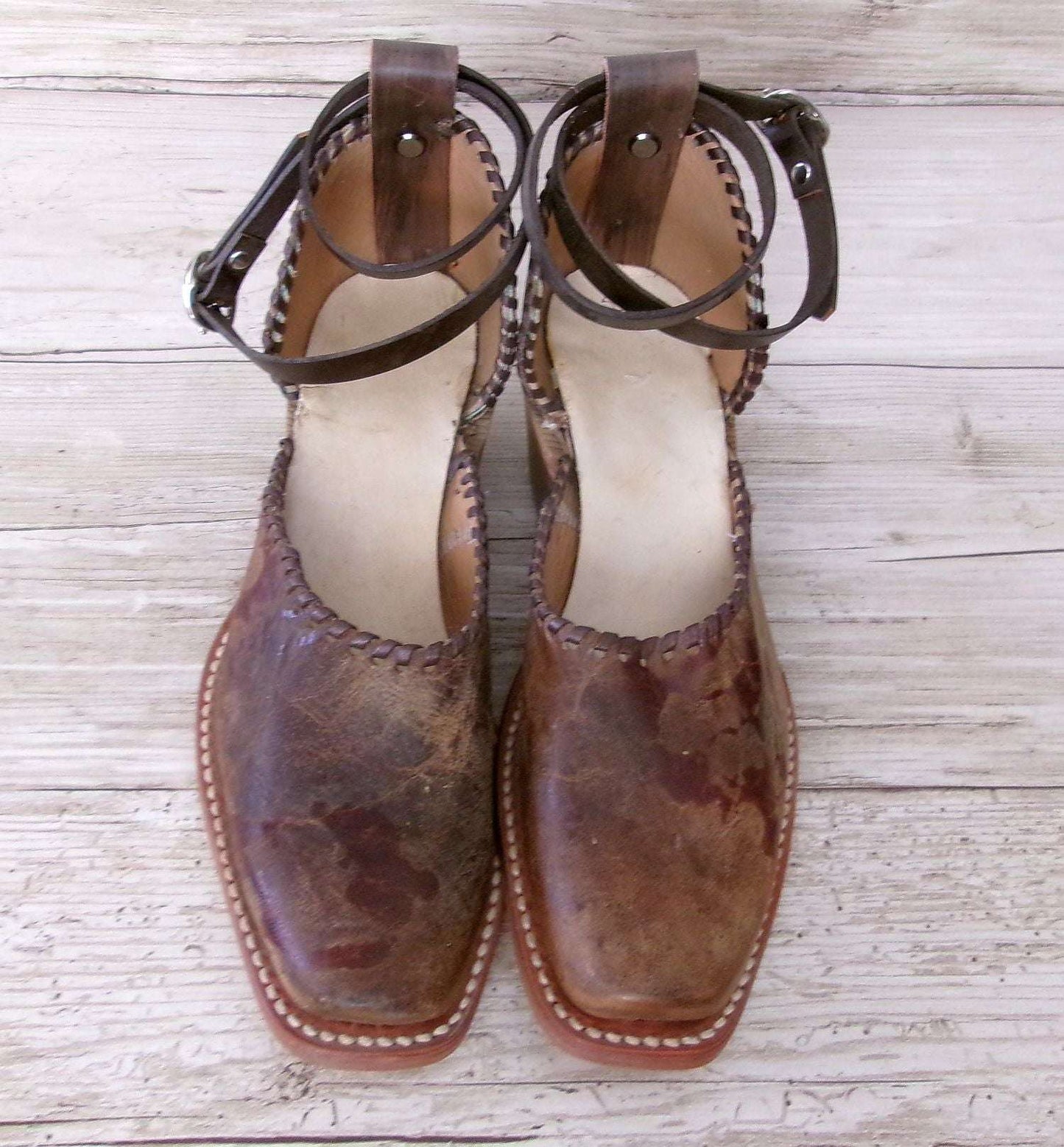 Cowgirl Boot Mules (Size 5-5.5) #mu29 handcrafted from cowboy boots. Shop  at ChrisThompsonBags.com and buy the best ["5-5.5","mules"] at Chris Thompson Bags.