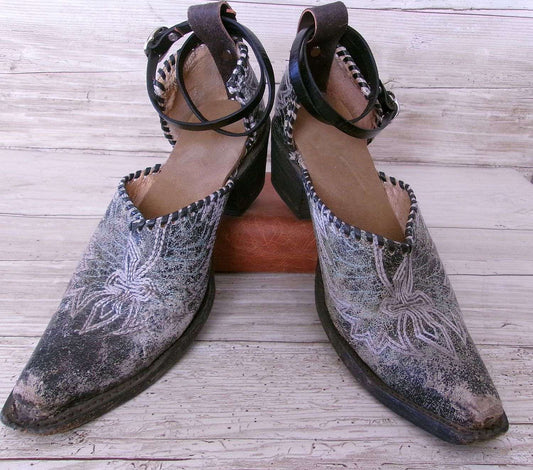 Cowgirl Boot Mules (Size 8-8.5) #mu30 handcrafted from cowboy boots. Shop  at ChrisThompsonBags.com and buy the best ["mules","Size 8-8.5"] at Chris Thompson Bags.