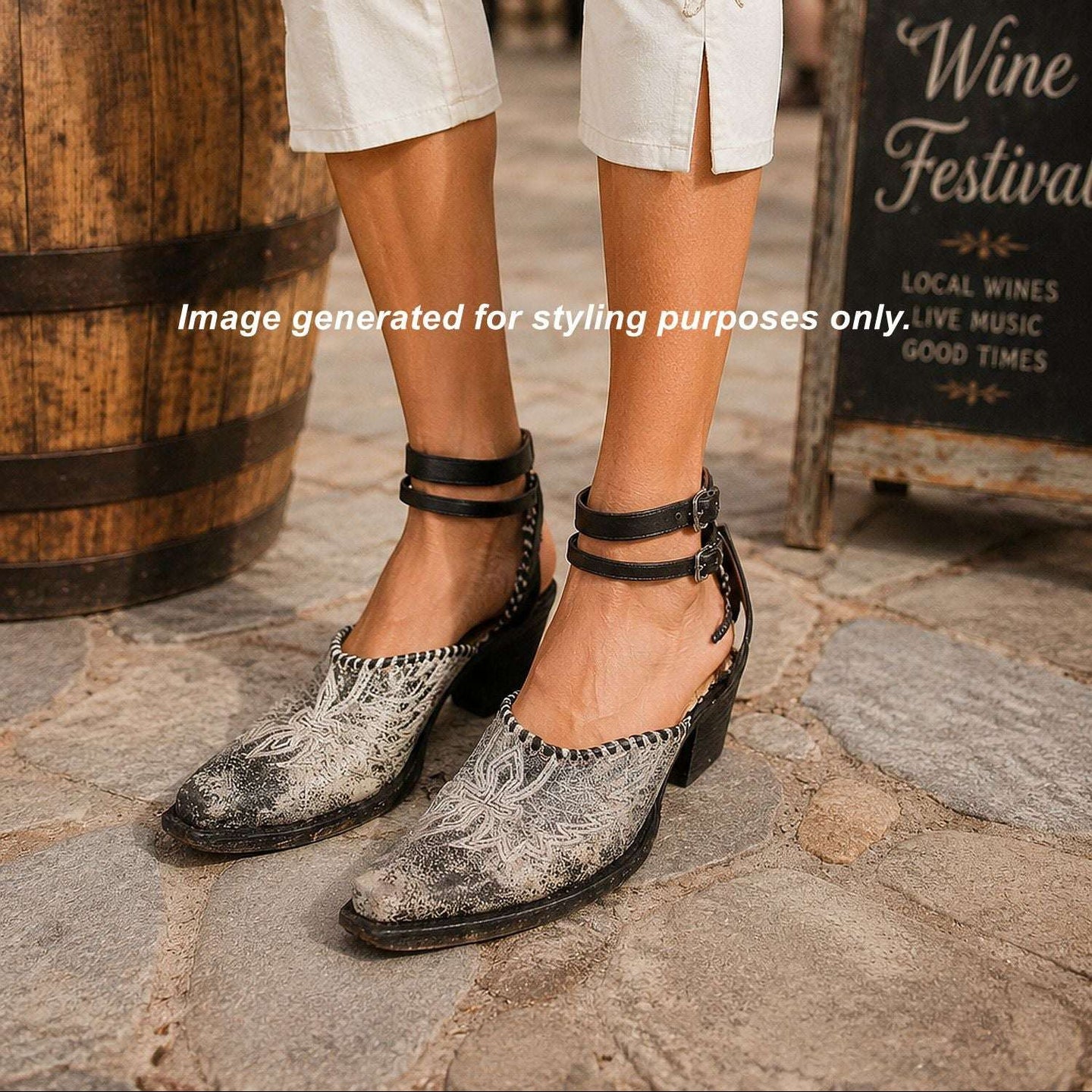 Cowgirl Boot Mules (Size 8-8.5) #mu30 handcrafted from cowboy boots. Shop  at ChrisThompsonBags.com and buy the best ["mules","Size 8-8.5"] at Chris Thompson Bags.