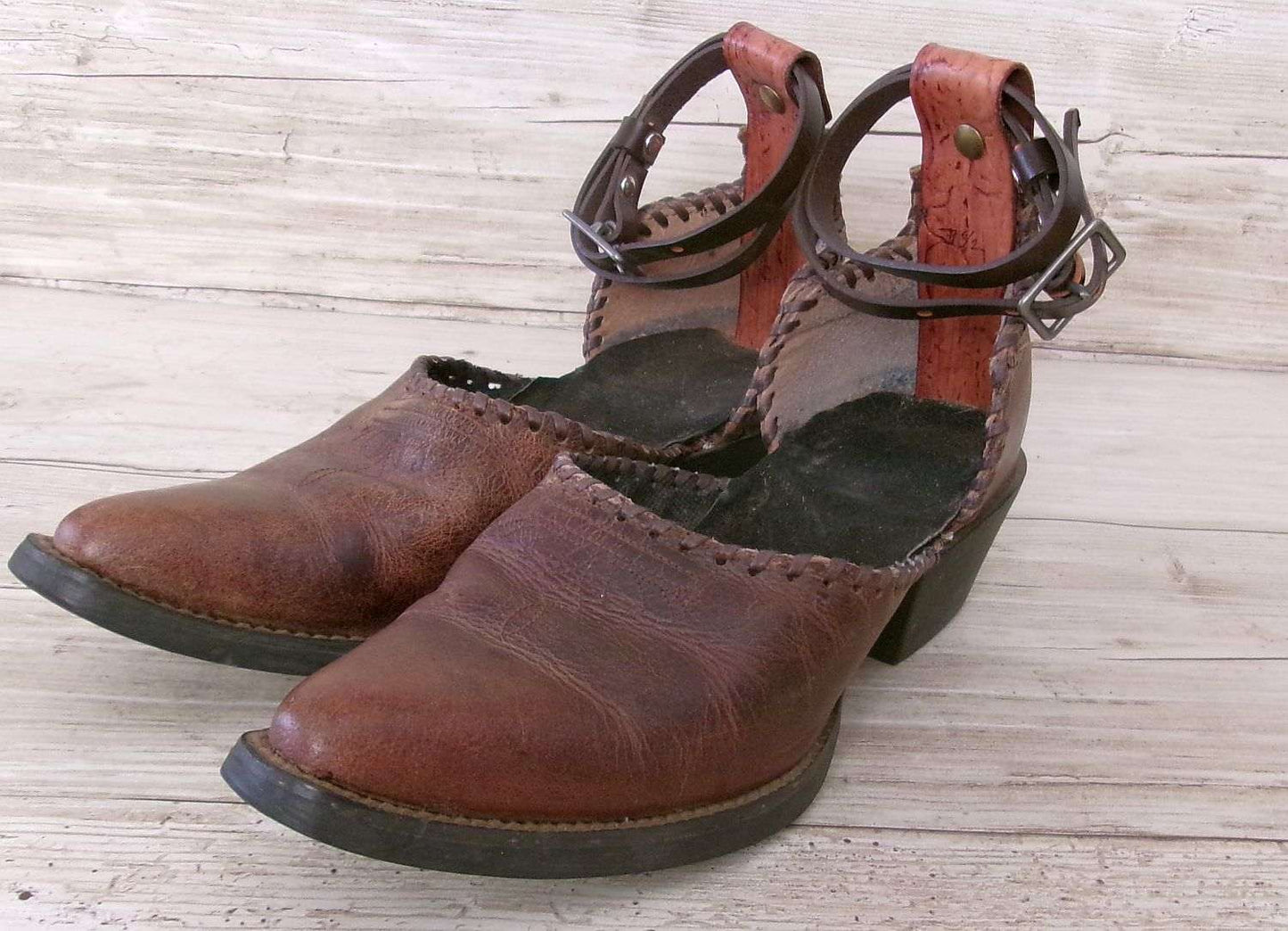 Cowgirl Boot Mules (Size 7-7.5) #mu31 handcrafted from cowboy boots. Shop  at ChrisThompsonBags.com and buy the best ["7-7.5","mules"] at Chris Thompson Bags.