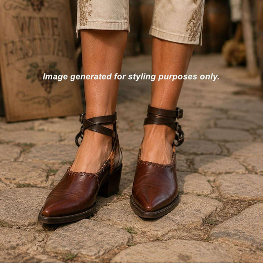 Cowgirl Boot Mules (Size 7-7.5) #mu31 handcrafted from cowboy boots. Shop  at ChrisThompsonBags.com and buy the best ["7-7.5","mules"] at Chris Thompson Bags.
