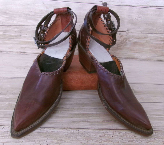 Cowgirl Boot Mules (Size 5-5.5) #mu32 handcrafted from cowboy boots. Shop  at ChrisThompsonBags.com and buy the best ["5-5.5","mules"] at Chris Thompson Bags.