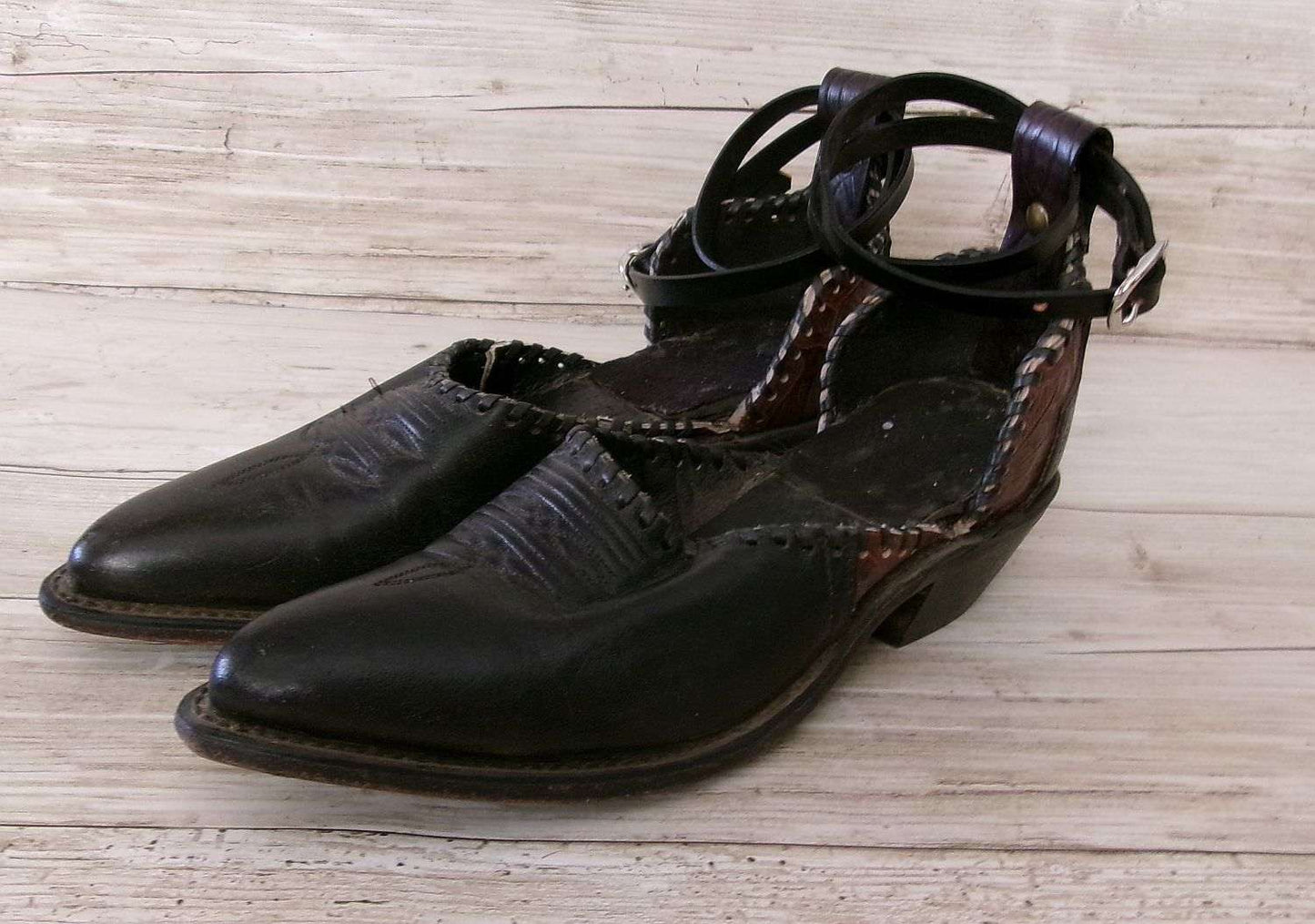 Cowgirl Boot Mules (Size 5-5.5) #mu33 handcrafted from cowboy boots. Shop  at ChrisThompsonBags.com and buy the best ["5-5.5","mules"] at Chris Thompson Bags.