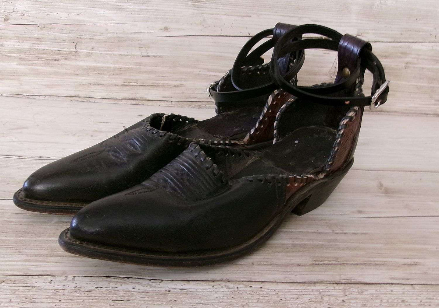 Cowgirl Boot Mules (Size 5-5.5) #mu33 handcrafted from cowboy boots. Shop  at ChrisThompsonBags.com and buy the best ["5-5.5","mules"] at Chris Thompson Bags.