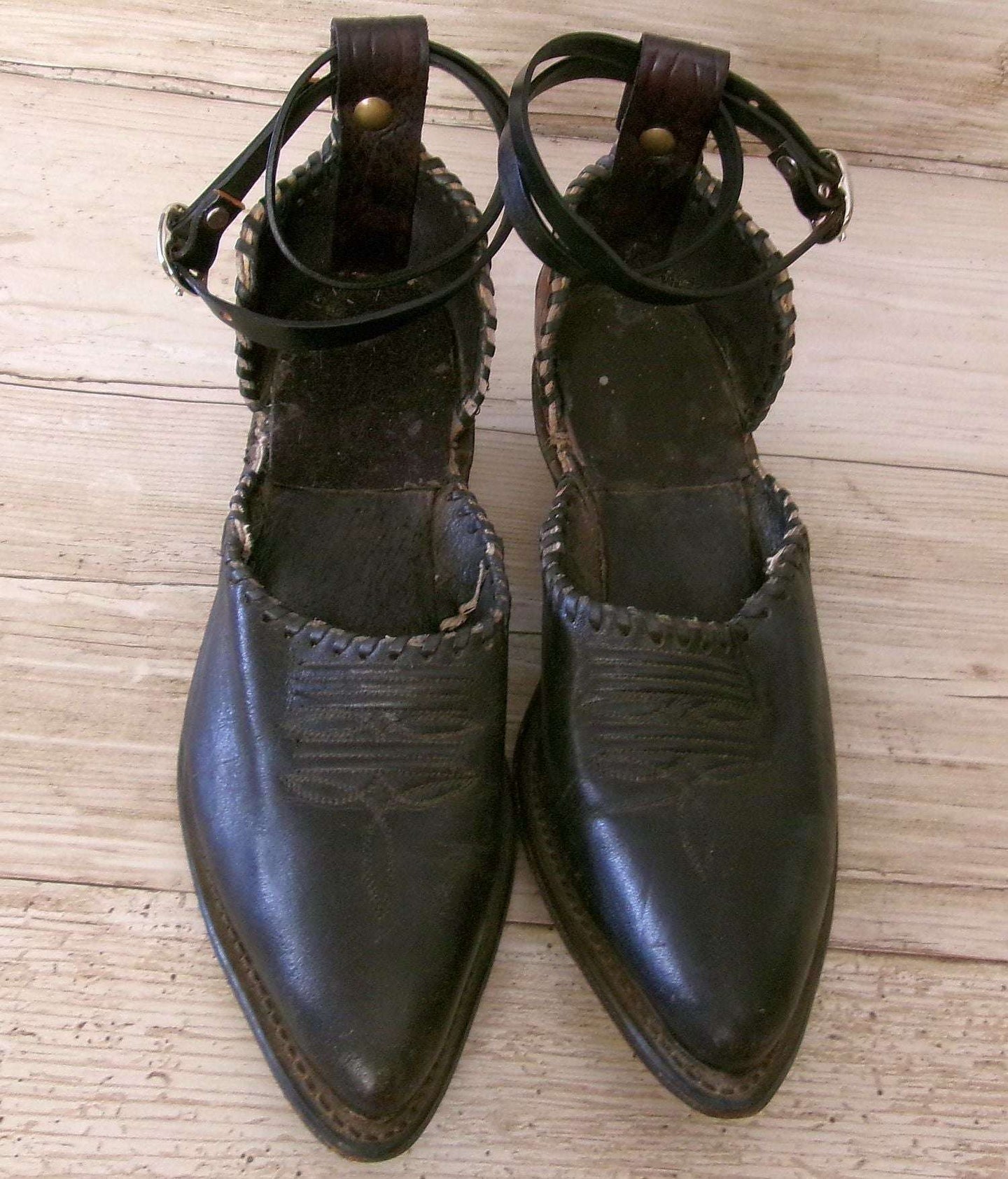 Cowgirl Boot Mules (Size 5-5.5) #mu33 handcrafted from cowboy boots. Shop  at ChrisThompsonBags.com and buy the best ["5-5.5","mules"] at Chris Thompson Bags.