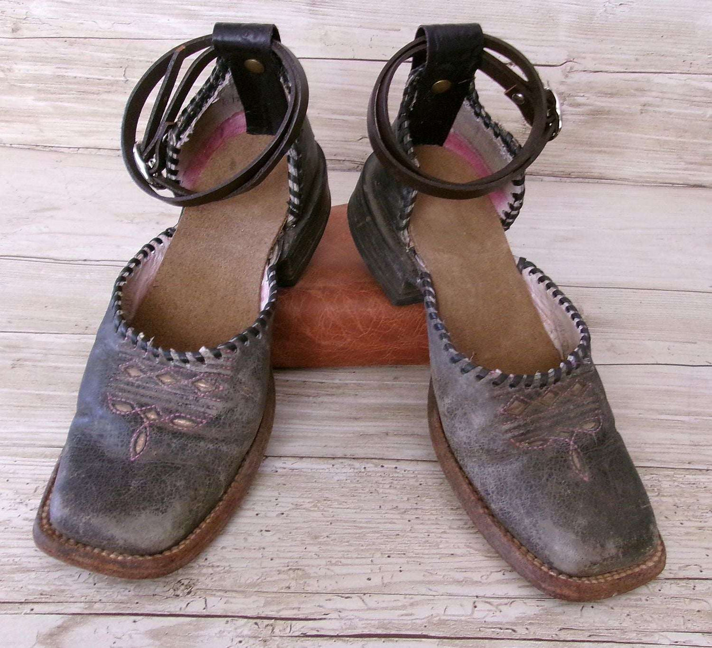 Cowgirl Boot Mules (Size 5-5.5) #mu34 handcrafted from cowboy boots. Shop  at ChrisThompsonBags.com and buy the best ["5-5.5","mules"] at Chris Thompson Bags.