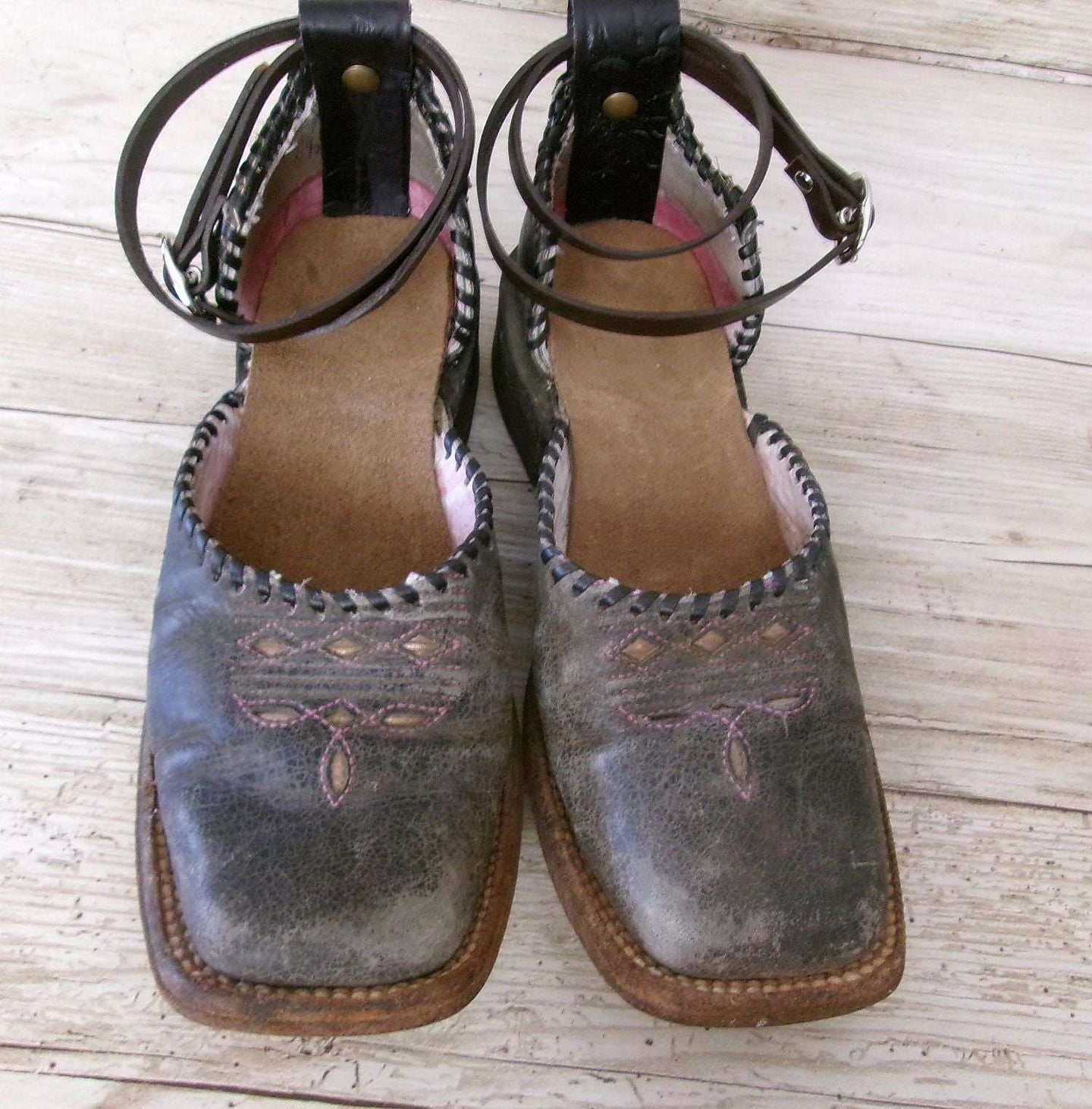 Cowgirl Boot Mules (Size 5-5.5) #mu34 handcrafted from cowboy boots. Shop  at ChrisThompsonBags.com and buy the best ["5-5.5","mules"] at Chris Thompson Bags.