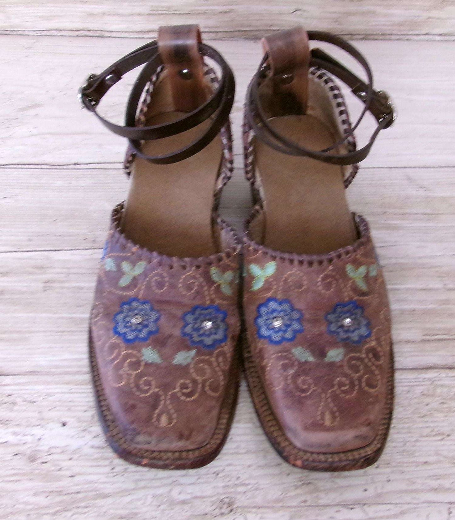 Cowgirl Boot Mules (Size 6-6.5) #mu35 handcrafted from cowboy boots. Shop  at ChrisThompsonBags.com and buy the best ["6-6.5","mules"] at Chris Thompson Bags.