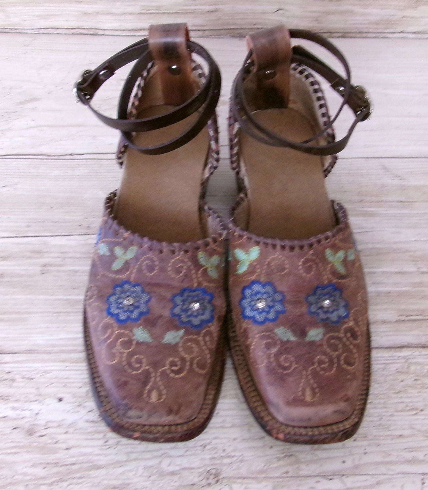 Cowgirl Boot Mules (Size 6-6.5) #mu35 handcrafted from cowboy boots. Shop  at ChrisThompsonBags.com and buy the best ["6-6.5","mules"] at Chris Thompson Bags.