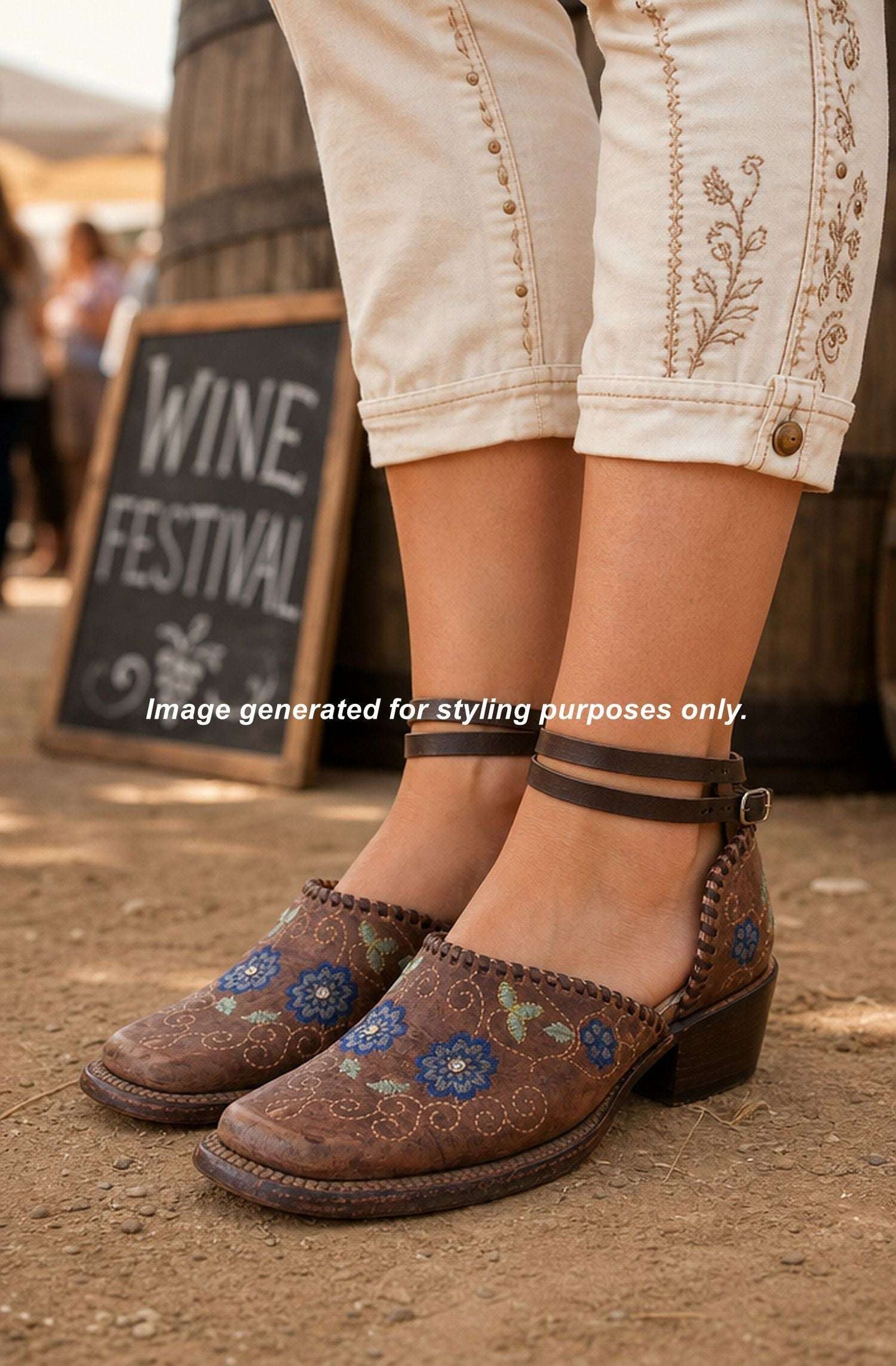 Cowgirl Boot Mules (Size 6-6.5) #mu35 handcrafted from cowboy boots. Shop  at ChrisThompsonBags.com and buy the best ["6-6.5","mules"] at Chris Thompson Bags.