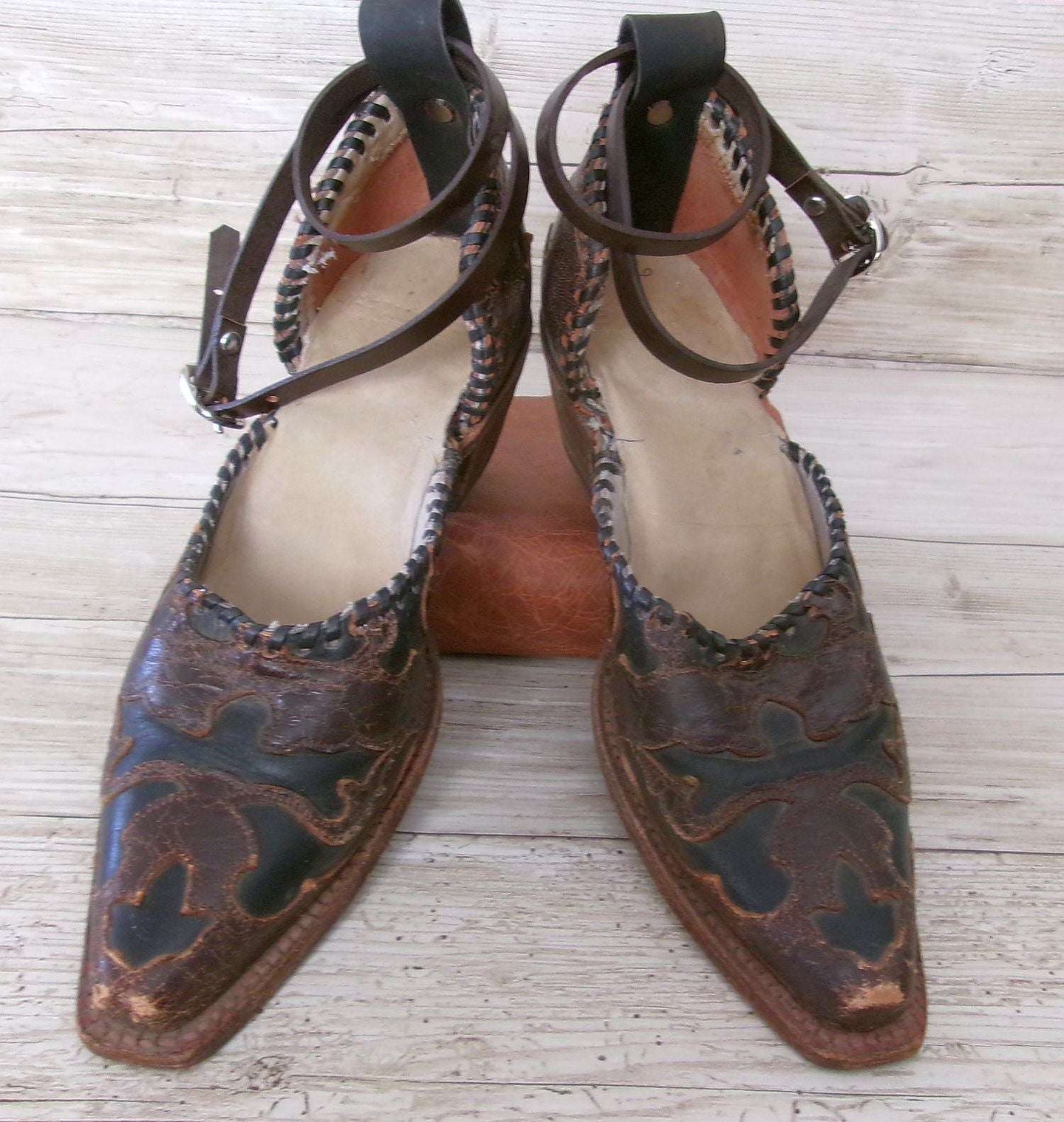 Cowgirl Boot Mules (Size 6-6.5) #mu36 handcrafted from cowboy boots. Shop  at ChrisThompsonBags.com and buy the best ["6-6.5","mules"] at Chris Thompson Bags.
