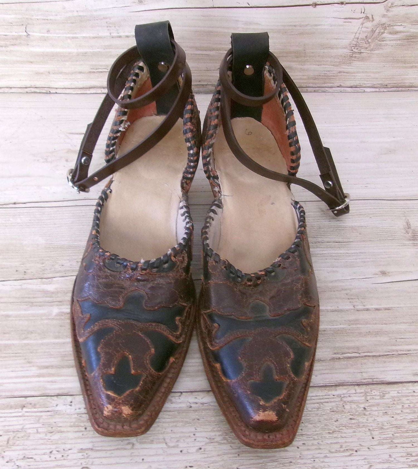 Cowgirl Boot Mules (Size 6-6.5) #mu36 handcrafted from cowboy boots. Shop  at ChrisThompsonBags.com and buy the best ["6-6.5","mules"] at Chris Thompson Bags.