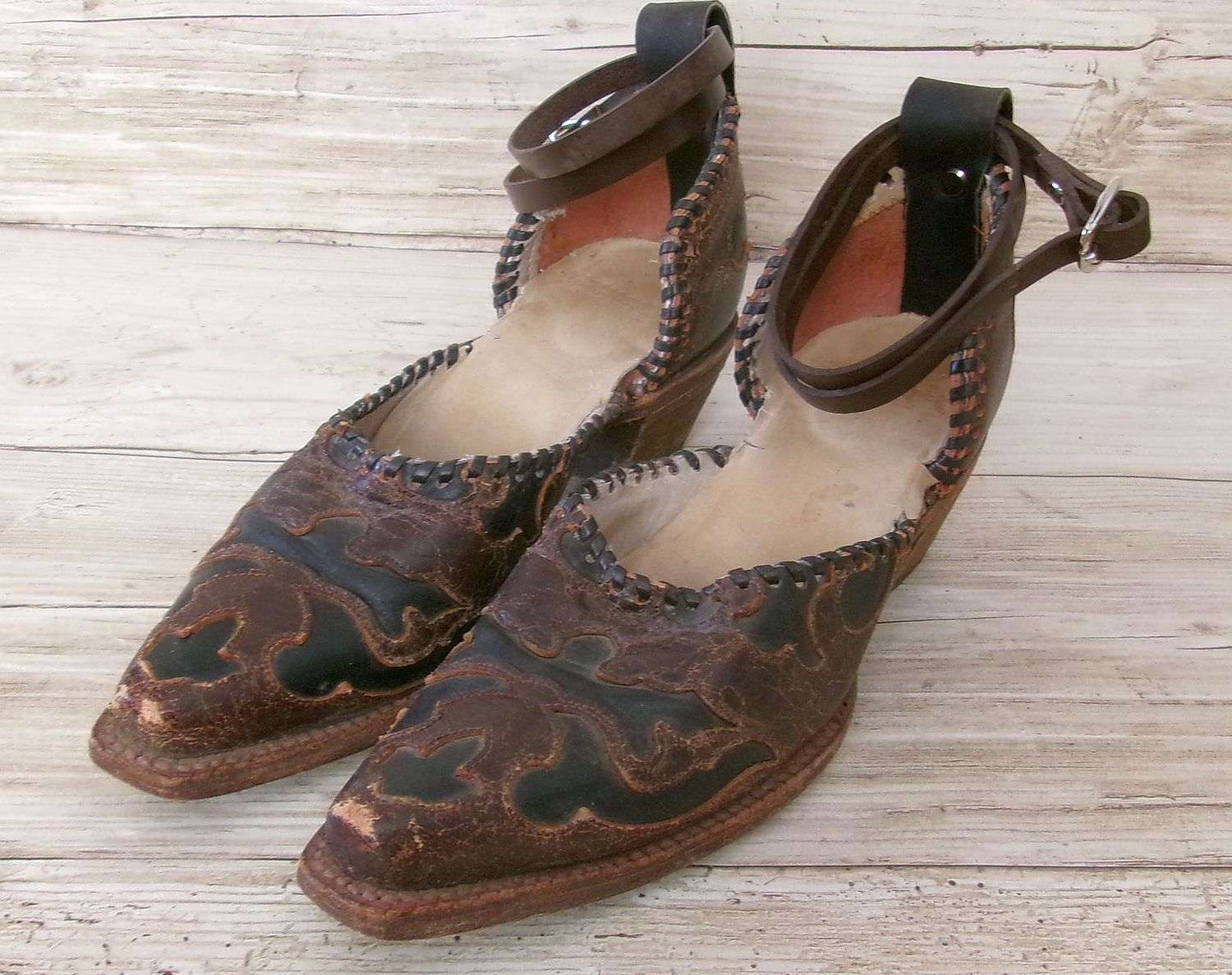 Cowgirl Boot Mules (Size 6-6.5) #mu36 handcrafted from cowboy boots. Shop  at ChrisThompsonBags.com and buy the best ["6-6.5","mules"] at Chris Thompson Bags.