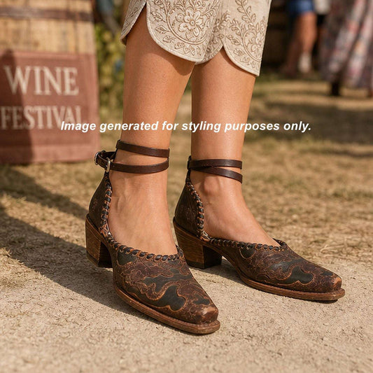 Cowgirl Boot Mules (Size 6-6.5) #mu36 handcrafted from cowboy boots. Shop  at ChrisThompsonBags.com and buy the best ["6-6.5","mules"] at Chris Thompson Bags.