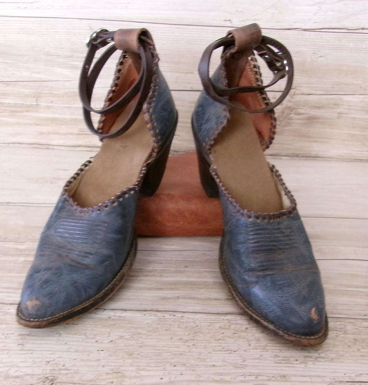 Cowgirl Boot Mules (Size 6-6.5) #mu37 handcrafted from cowboy boots. Shop  at ChrisThompsonBags.com and buy the best ["6-6.5","mules"] at Chris Thompson Bags.