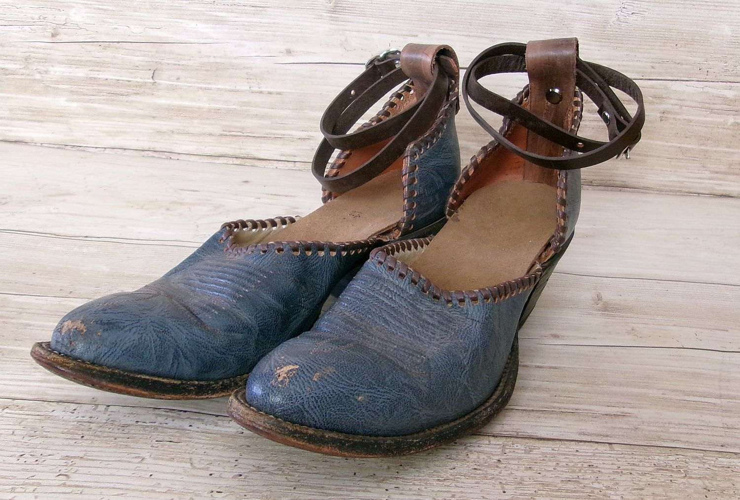 Cowgirl Boot Mules (Size 6-6.5) #mu37 handcrafted from cowboy boots. Shop  at ChrisThompsonBags.com and buy the best ["6-6.5","mules"] at Chris Thompson Bags.